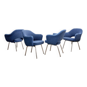 Set of 4 Executive Armchairs by Eero Saarinen, Knoll International, Germany