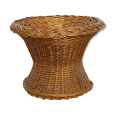 Vintage rattan stool 1960