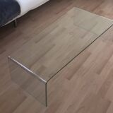 Glass coffee table