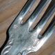 Christofle fork and spoon set in silver metal