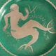 Plate by wilhelm kage "argenta" gustavsberg sweden 1944. signed and dated.