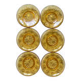 6 vintage dessert plates Vereco