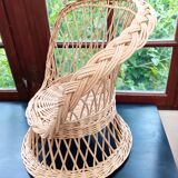 Fauteuil enfant en rotin