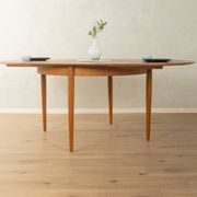 Round butterfly dining table by Lübke, 1960s, teak