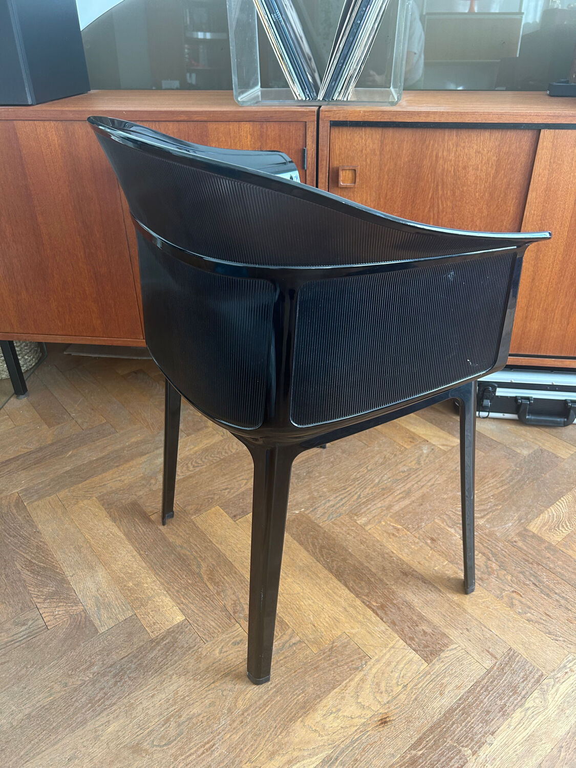 Black "Papyrus" armchair designed by Ronan and Erwan Bouroullec vintage