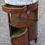 Chevet Demi Lune ancien style Louis XVI, meuble d'appoint