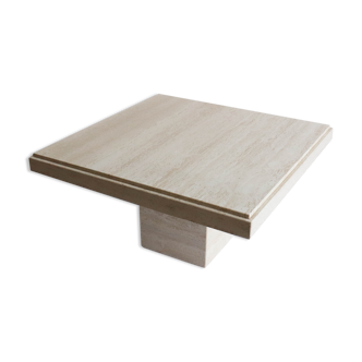 Travertine coffee table
