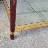 Table basse design en laiton style Jansen - 1970s