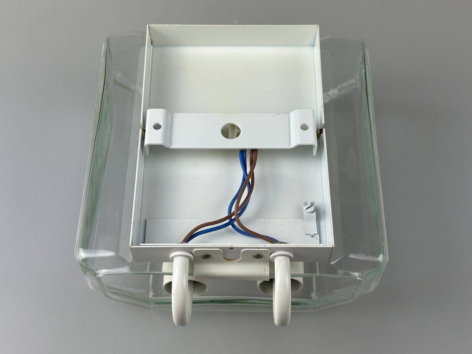 60s 70s wall lamp Glashütte Limburg Germany Glass & Metal Age Design