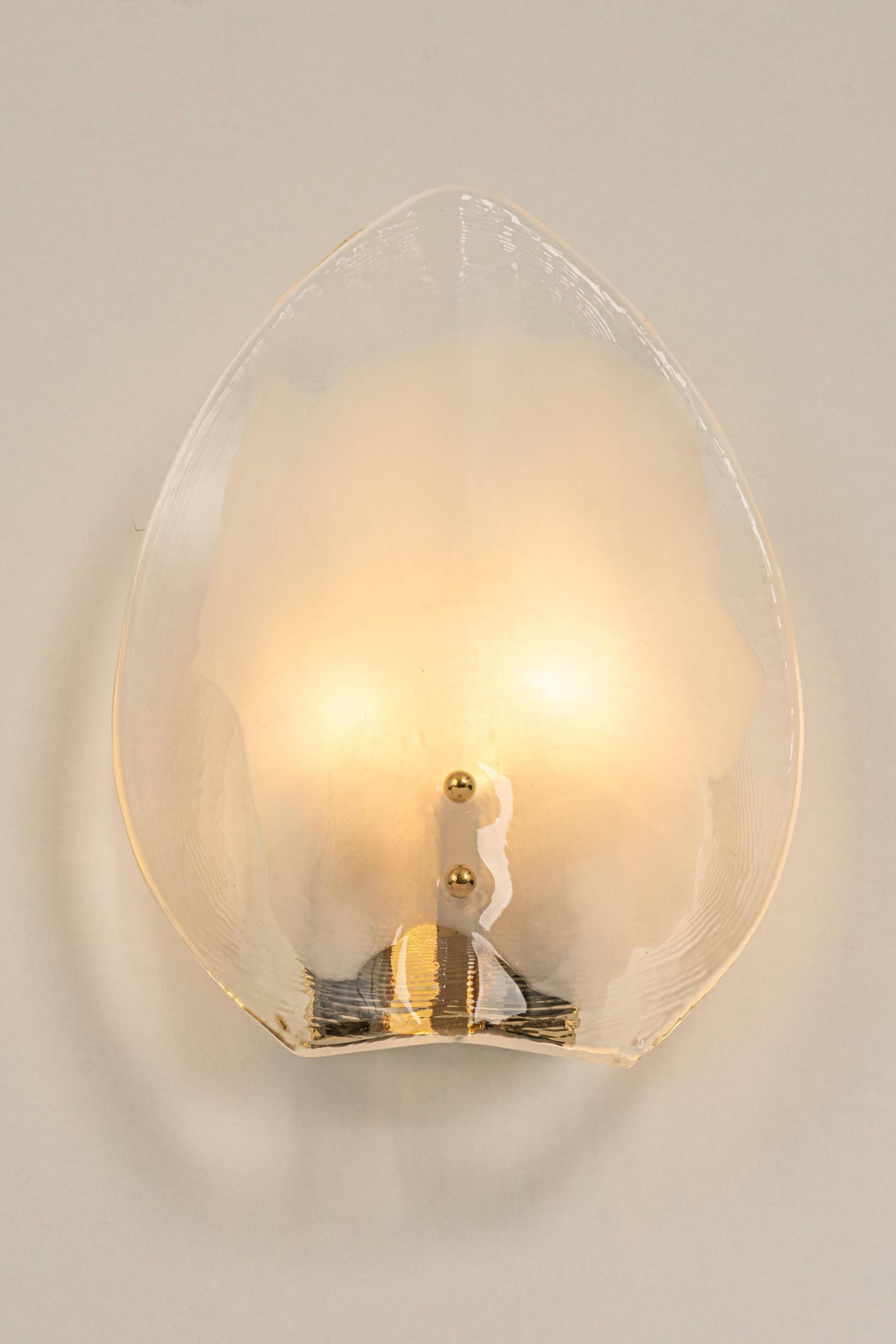 Kalmar wall sconces in brass and Murano glass, Austria, 1970s.