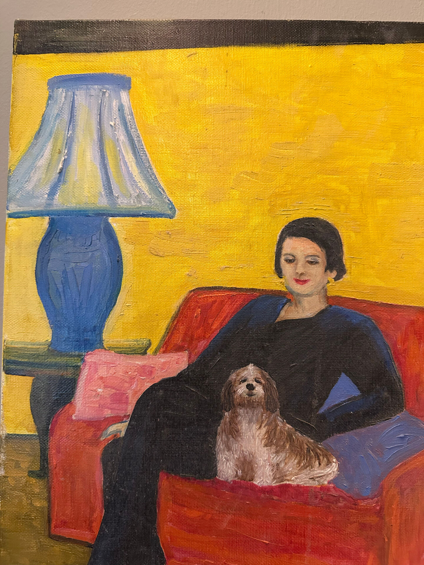 Oil on canvas signed FES