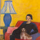 Oil on canvas signed FES
