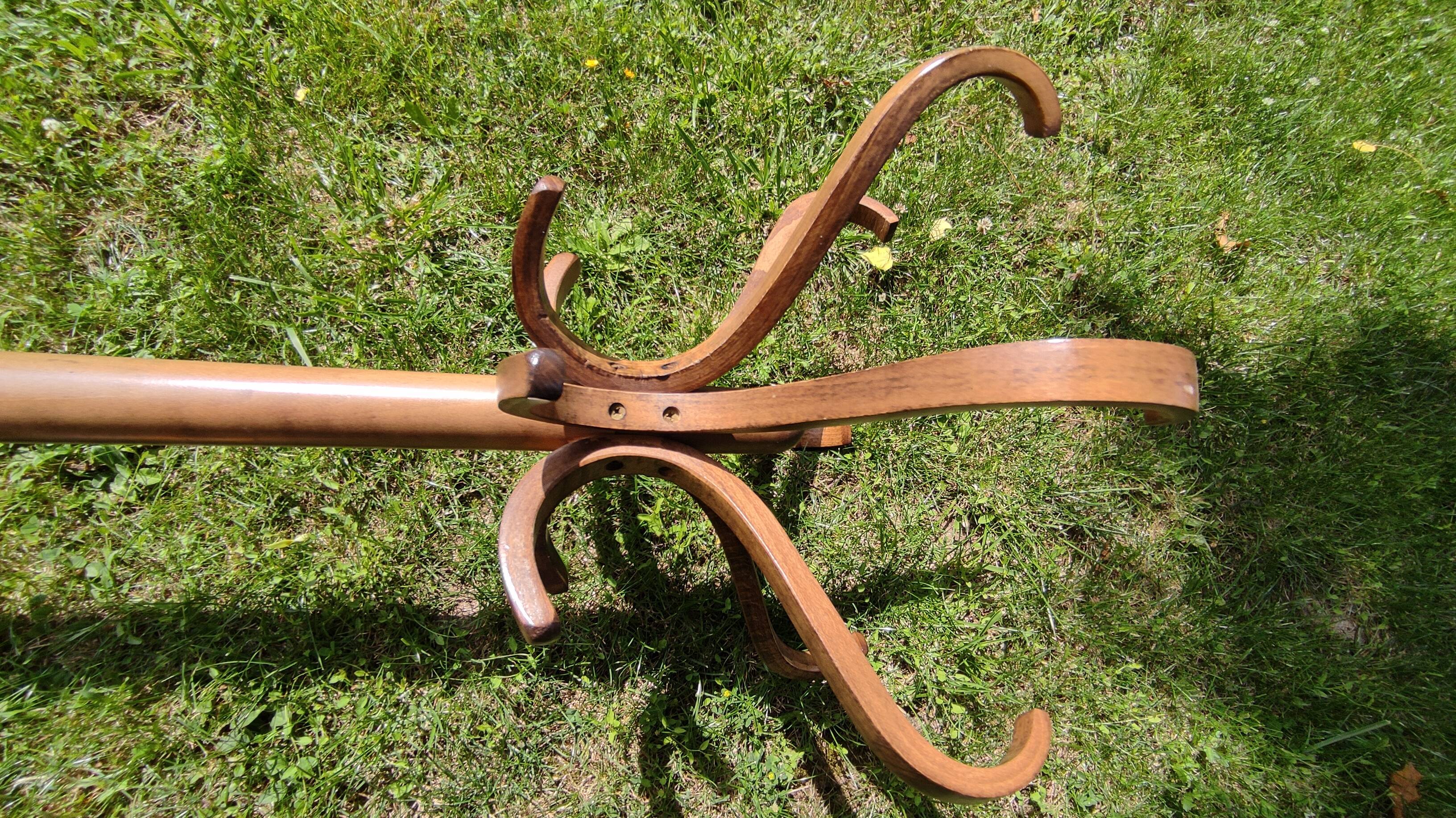 Baumann wooden parrot coat rack