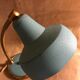 1950s turquoise blue and gold desk lamp