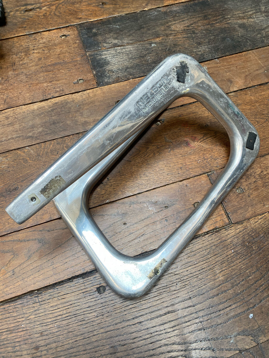 Footrest design steel brush Nelson furniture