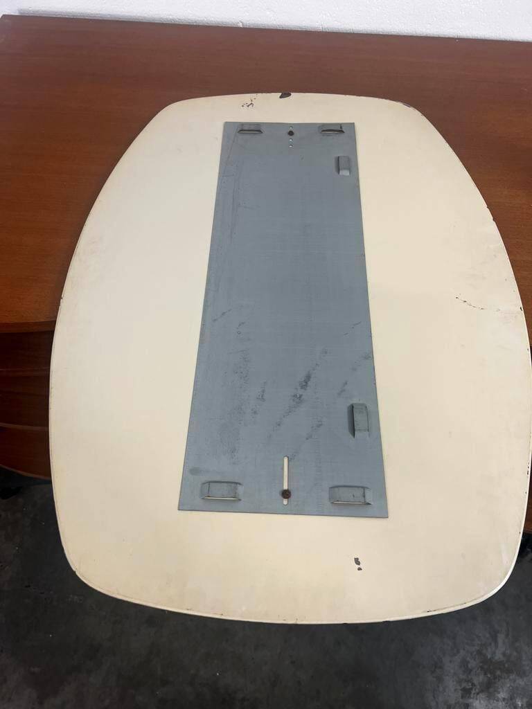Vintage 70s wall mirror with smoked edge