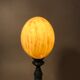 Vintage ostrich egg laying lamp
