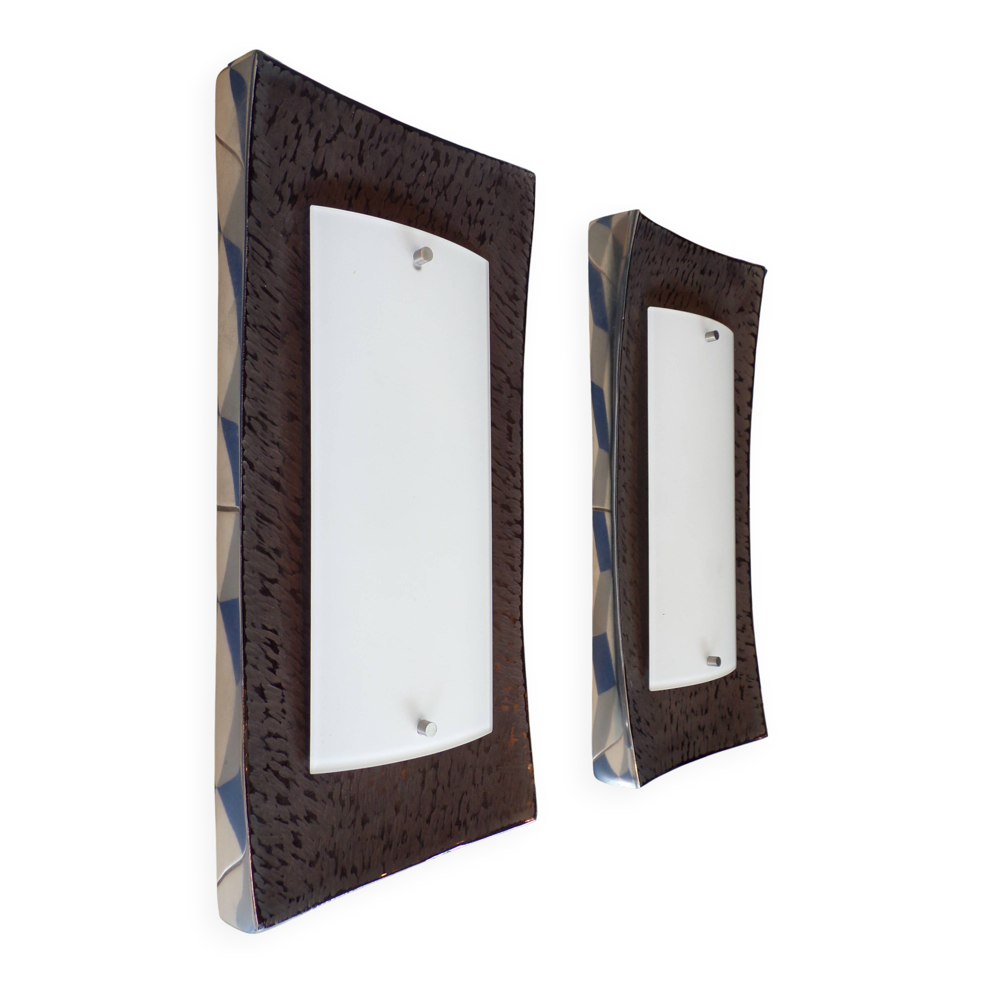 Pair of Fischer Leuchten wall lights design 1990