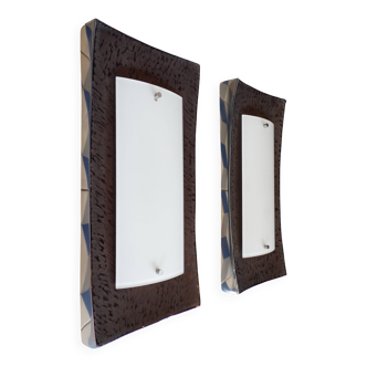 Pair of Fischer Leuchten wall lights design 1990