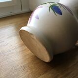 Hand-painted sandstone pitcher