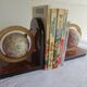 Bookends made of formica and globes.