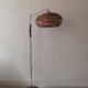Scandinavian bamboo floor lamp, design 50s