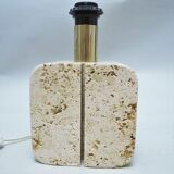 Travertine lamp fratelli mannelli 60s