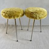 Pair of Pelfran tripod stools