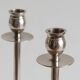 Duo of silver-plated brass candlesticks, 1950s/1960s