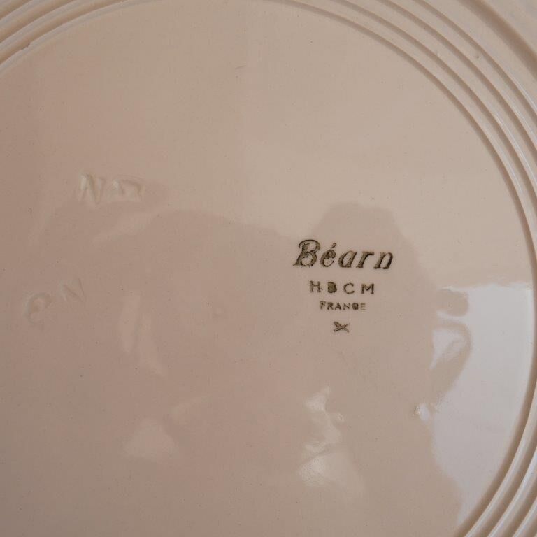 Set of 2 presentation dishes Béarn, HCBM Montereau