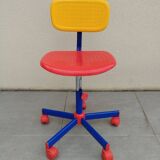 Vintage office chair, ikea design Memphis