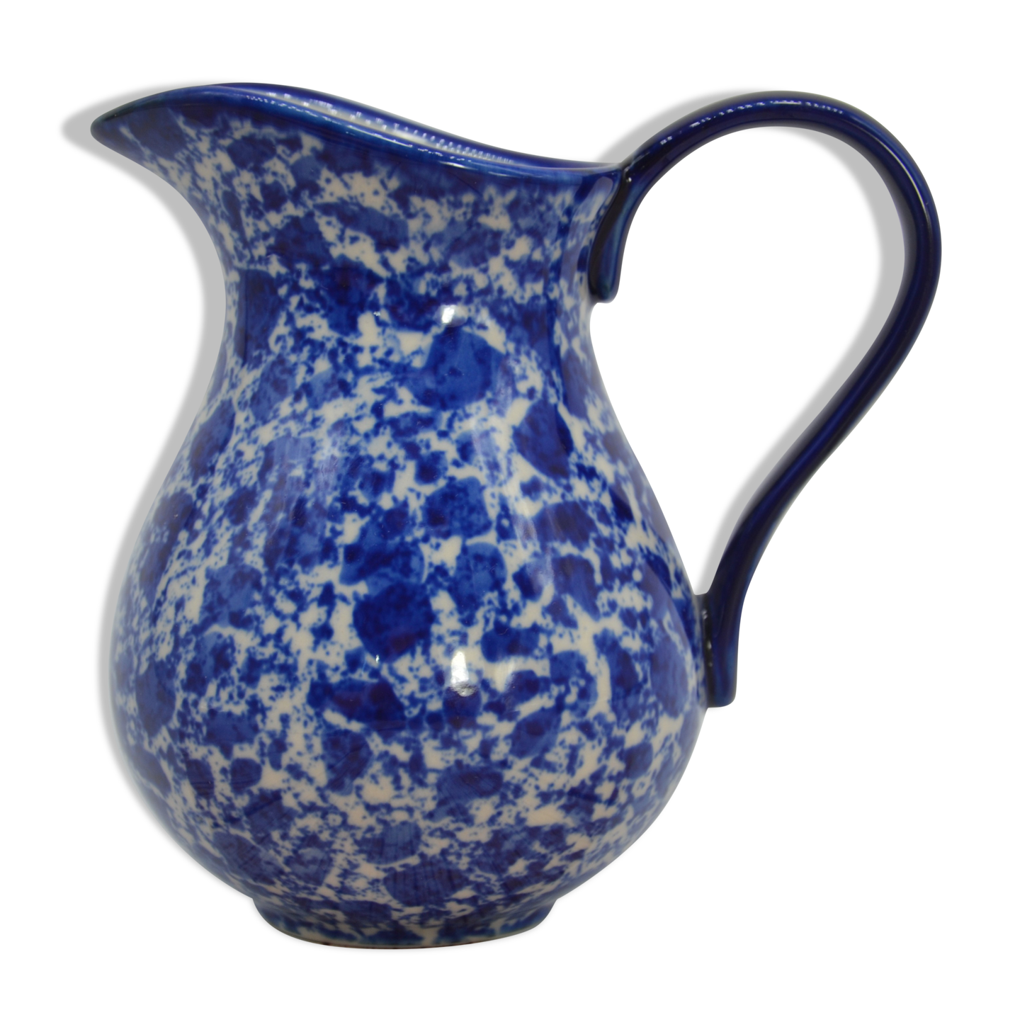 Blue and white milk pitcher London Pottery