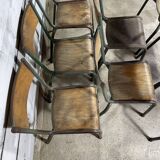 Lot de 8 chaises d'école
