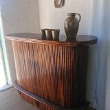 Bamboo and rattan tiki bar, 1940
