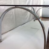 Vintage glass coffee table