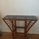 Vintage rattan console