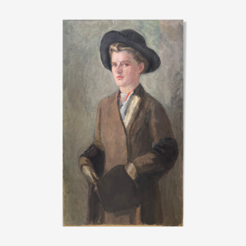 Androgynous portrait, iel , by Von Faber du Faur