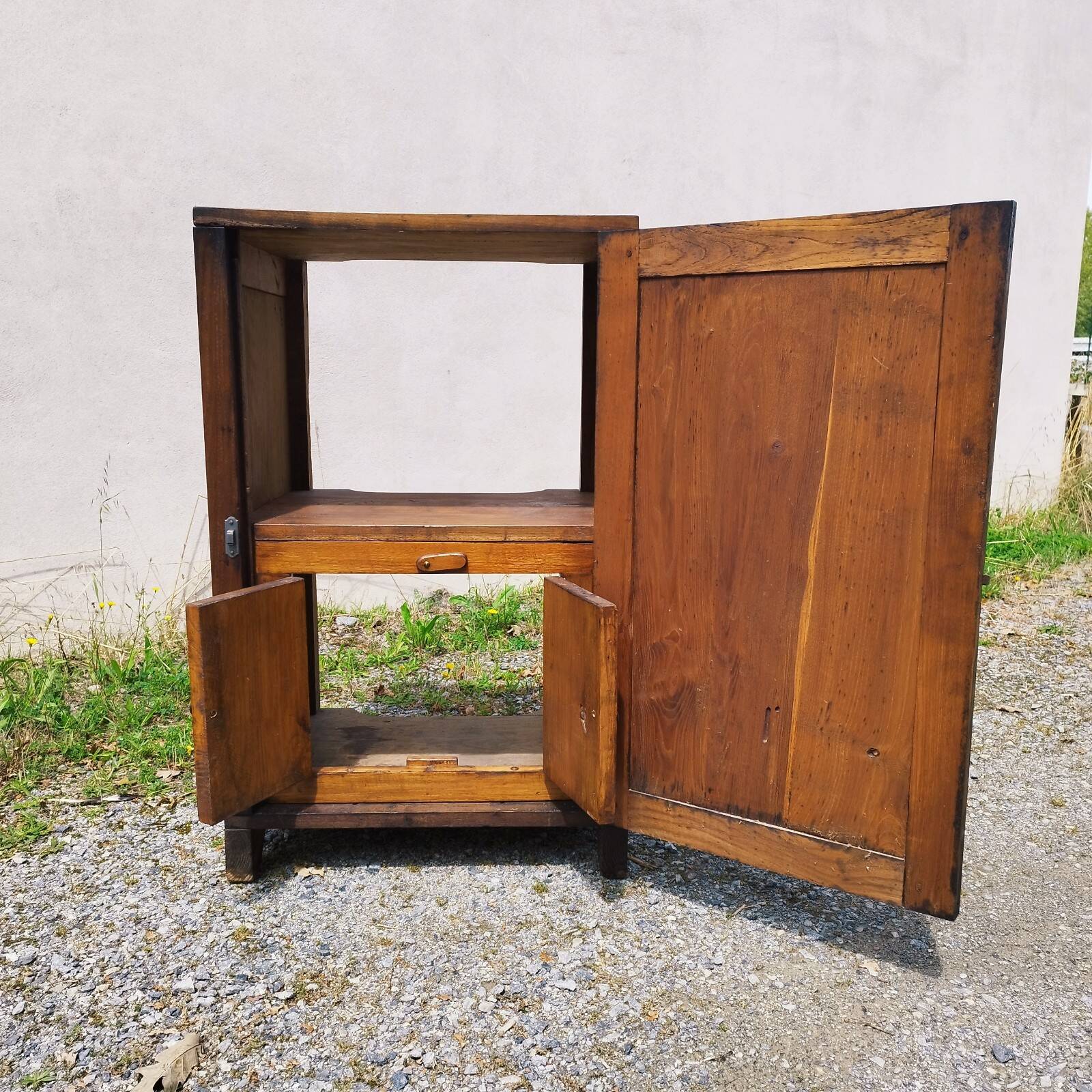 Old vintage solid oak jam maker