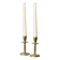 2x Mid century brass candle sticks, Kara Denmark