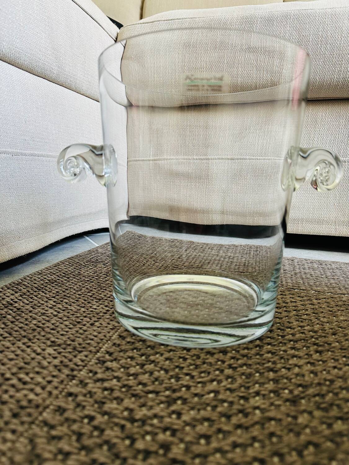 RomanArt champagne or ice bucket • blown glass