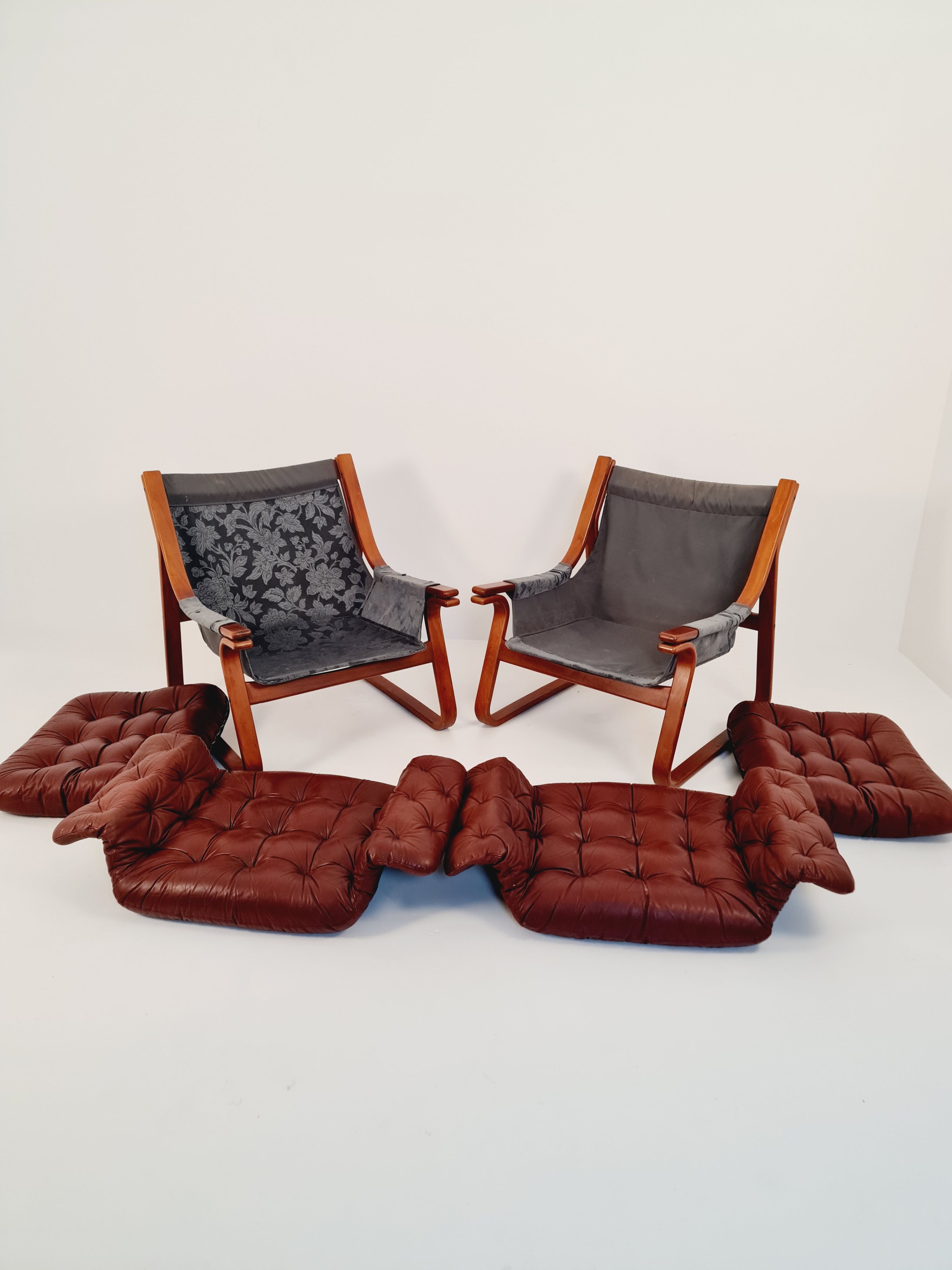 Leather Scandinavian Swedish easy chair, arm chair 1970’s, by Carl-Henrik Spark for Ulferts Sweden