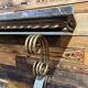 Art Deco marble and wrought iron console