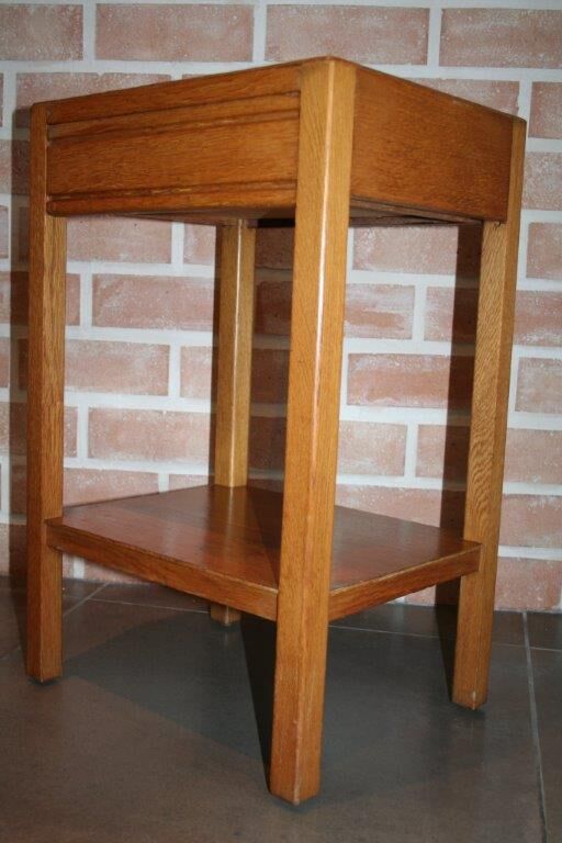 Vintage English bedside wood small format