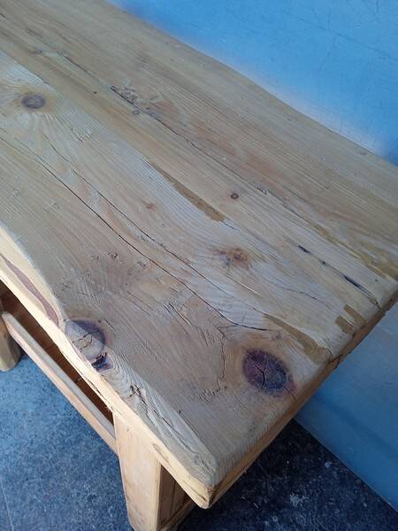 Workbench 90cm old solid wood