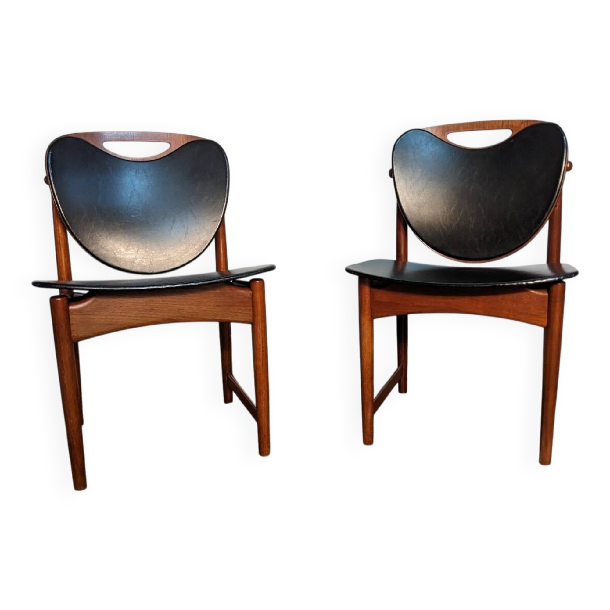 2 chaises danoises Arne Hovmand en teck
