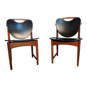 2 chaises danoises arne