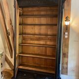 large bookcase in blackened pear wood, Napoleon III period