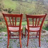 Bistro chairs with patterns