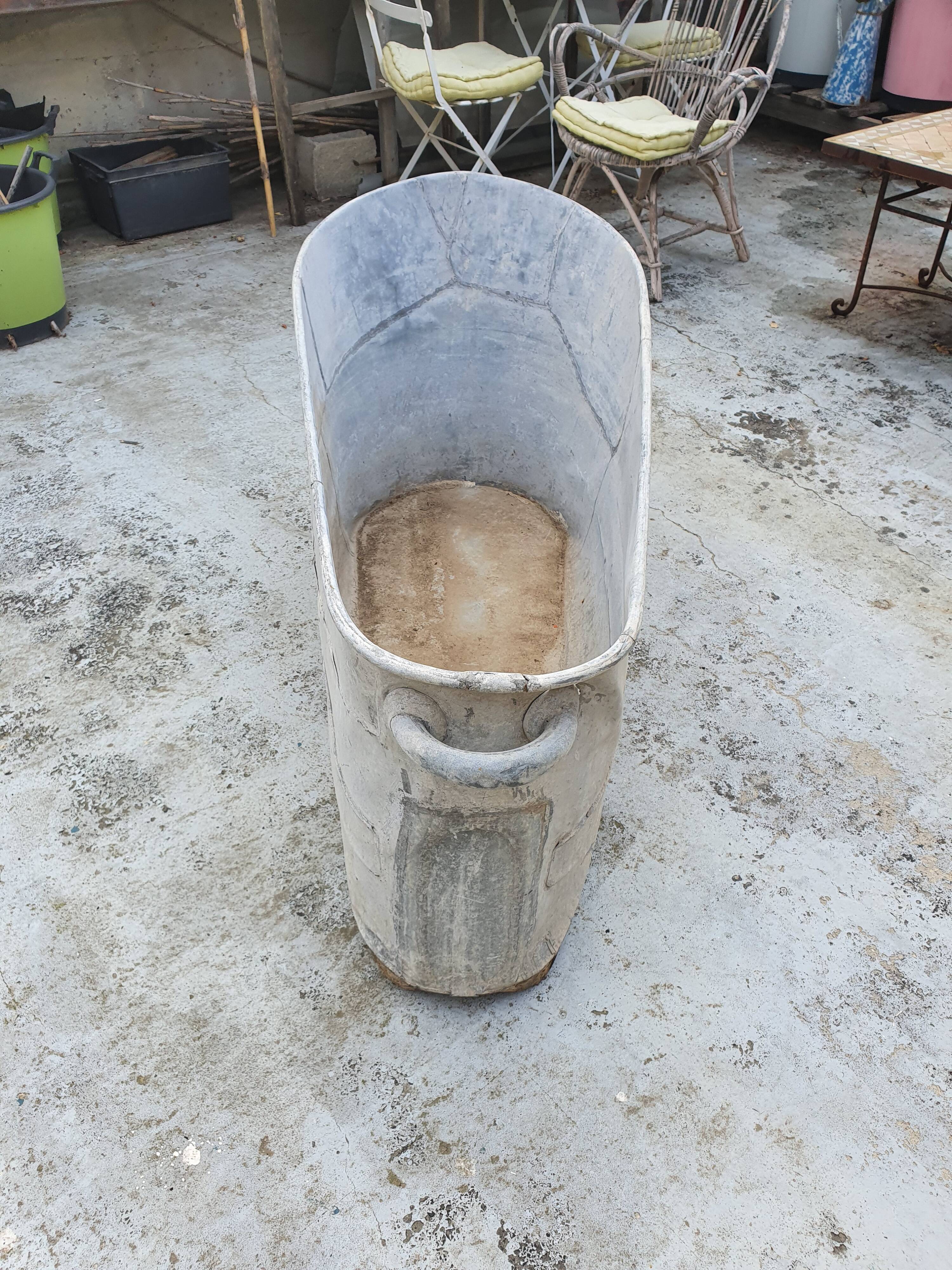 Baignoire en zinc