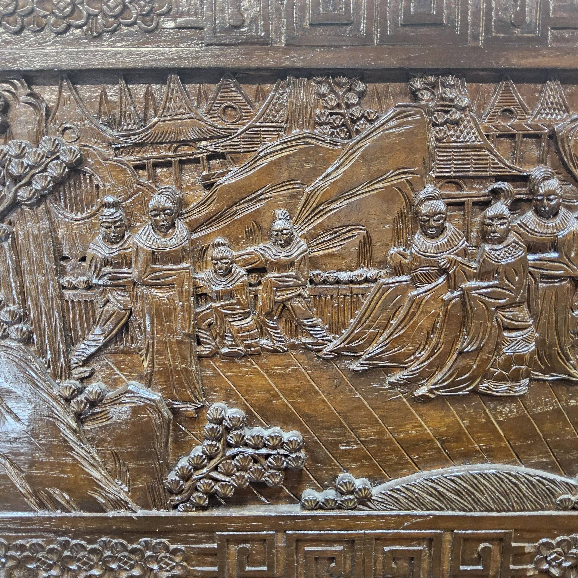 Vintage teak wooden Thai / Asian bar cabinet / drinks cabinet